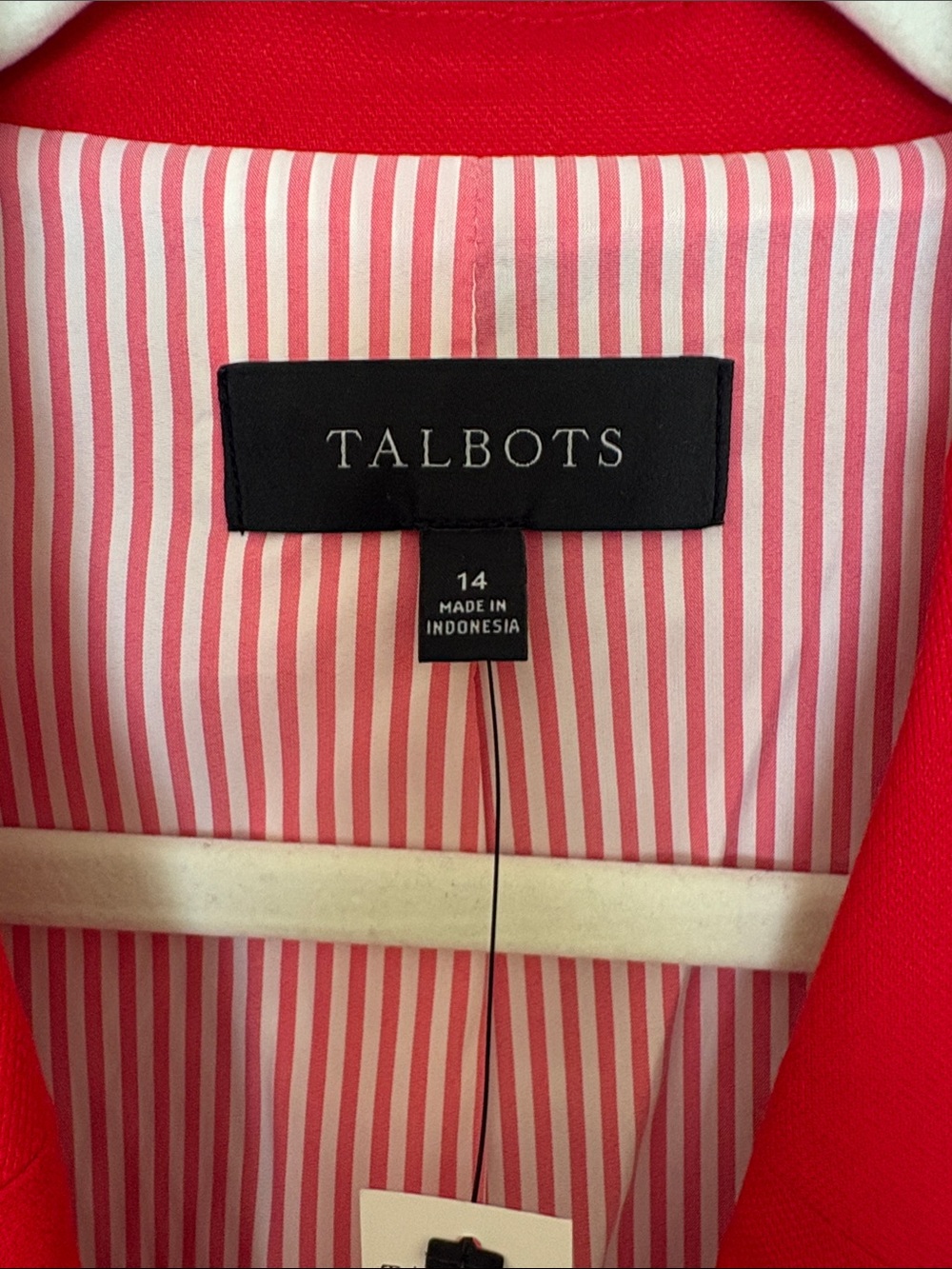 Talbots Red Single-Button Blazer Jacket - Picture 2 of 11